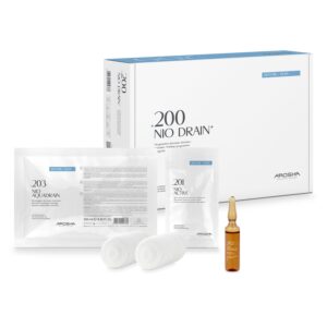 AROSHA - .200 NIO DRAIN+ - Zestaw zabiegowy (Cellulit wodny / Obrzęki) 4 zabiegi